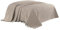 Class Home Collection Tagesdecke 220x240 cm in Waffeloptik – Extra großer Bettüberwurf, Sofa Überwurf aus 100% Baumwolle mit Fransen, Wolldecke für Sofa, Sessel & Bett im Schlafzimmer Beige