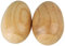 NUOBESTY 2 Stück Holz Rasseleier Musikei Shaker Eier Maracas Shaker Percussion Instrumente Musik Spielzeug für Baby Kinder