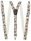 DWOY Hosenträger Damen 25mm breit Y-Form mit 3 stabilen Clips (Floral 1)