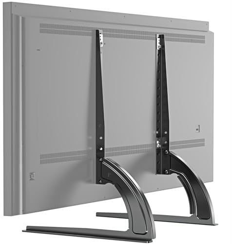 ELIVED Universal TV Stand Base TV Leg with 3-Level Height Adjustment for Most 27-55 Inch LED, LCD Flat/Curved TVs, Replacement Table Top TV Base Max VESA up to 800x400mm, Holds up to to 40KG EV2005