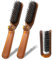 Mini-Haar bürste, 2 PCS klappbare Wildschwein borsten bürste Reisehaarbürste kleine Haar bürste Kompakt bürste für Haar wiederherstellung, Glanz und Glättung