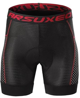 Fahrradshorts 5-Zoll-Innenshorts Anti-Rutsch-Mountainbike-Shorts for Herren Ultra-atmungsaktive Radhose for Downhill- und Trail-Radfahren Geeignet for Mountainbiken und Outdoor-Aktivitäten(D,European