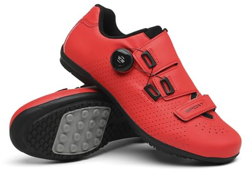 ForceRoute Scarpe Ciclismo Strada Uomo,Scarpe Ciclismo Uomo,Scarpe da Ciclismo da Bici,Scarpe da Bicicletta,Scarpe da Ciclismo da Uomo Donna,Traspiranti,Scarpe da Mountain Bike per Bici da Strada
