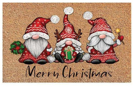 40x60cm Felpudo Navideño - Alfombra Navideña Para Entrada, Felpudo Decorativo Navidad, Alfombra Entrada De Gnomo Navidad, Felpudo Entrada Casa, Alfombra De Puerta De Entrada, Felpudo De Navidad