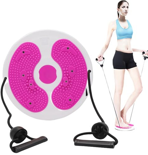 Syiyunran Exercice Taille Balance Board - Rose 1pc Disque De Torsion Ab Twister Corps Cheville Aérobic Pieds Fitness Aimant Planche Tournante Body Ankle Aerobic Foot Magnet D'équilibre à Massage