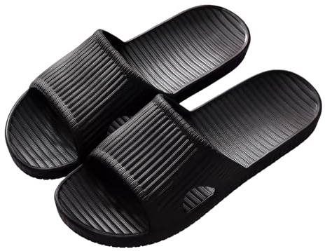 Milaloko Donne Uomini Pantofole Doccia Punta Aperta Sliders Estate Sandali Antiscivolo Unisex Slip On Pantofole per la Casa Bagno Interno Piscina