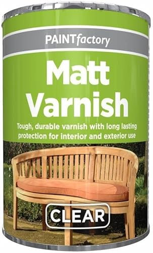 DUAYRA Clear Varnish Paint Tin 300ml | All Purpose Weatherproof Fast Drying Paints | Tough Durable Long Lasting Protection | Interior Exterior Excellent Coverage | Matt, Gloss & Yacht Finish | (Matt)