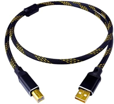 L-4E6S USB-Kabel USB-Datenkabel Typ A Auf B Hifi-Datenkabel For DAC Ofc Geschirmtes Audiokabel(1m)