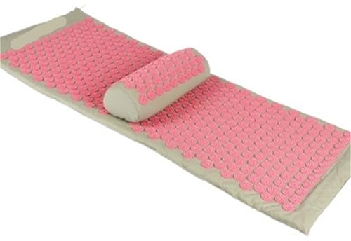 130 x 50 x 2,5 cm lotusblomma svamp akupressurmatta set för yoga akupunmassage matta för fötter avkoppling (stift)