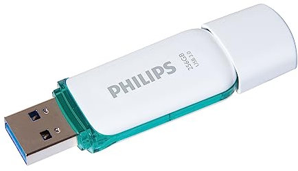 Philips Memorias Usb 3.0 de 256Gb serie Snow marrón, con una velocidad de transferencia de datos superior a 100 Mb/seg