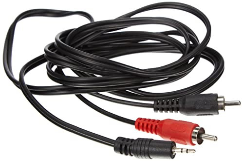 PremiumCord Cavo a Y da Jack a RCA 2m, Jack da 2,5 mm a 2X RCA RCA, Maschio a Maschio, Jack a RCA, Audio Stereo, per Fotocamera Digitale, TV, Telefoni Cellulari, MP3, HiFi, Colore Nero