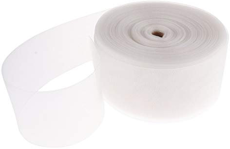 Tubayia Cinta plisada para cortina, 100 m, cinta fruncidora para costura, manualidades (8 cm)