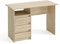 KOMTO Schreibtisch mit Schubladen - Bürotisch Computertisch Klein Arbeitstisch Büro PC-Tisch Kinderschreibtisch mit Stauraum | Moderner Schreibtisch Sonoma Eiche | Oslo 110 x 50 x 74 cm