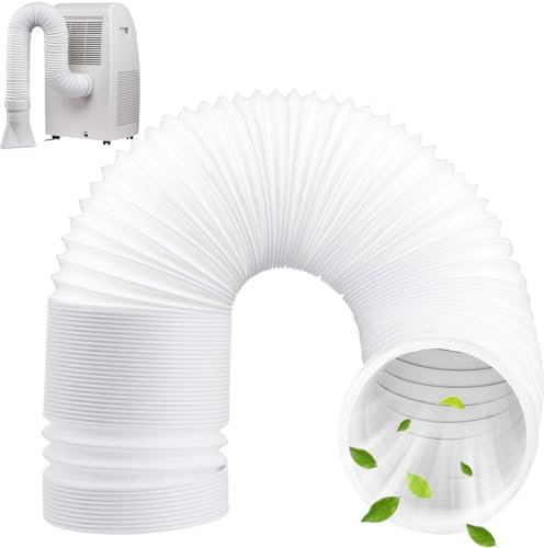 Abluftschlauch 150mm, PVC Flexibler Lüftungsschlauch, Abluftschlauch Verlängerung Lange 2M, Einziehbarer Klimaanlage Abluftschlauch Schlauch für Trockner Klimaanlage Wäschetrockner Dunstabzugshaube