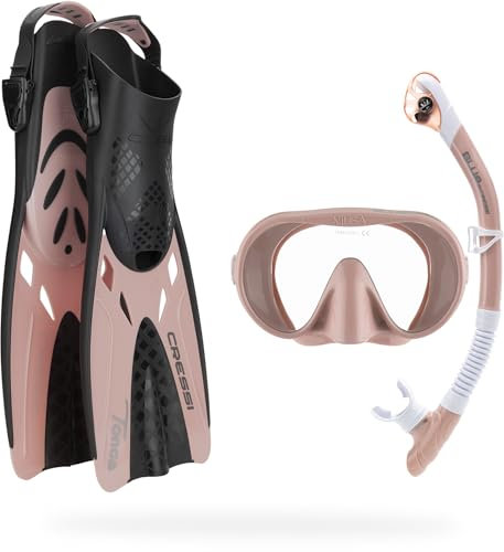 Cressi Musa Explorer Set Snorkeling Sets, Roségold, L/XL