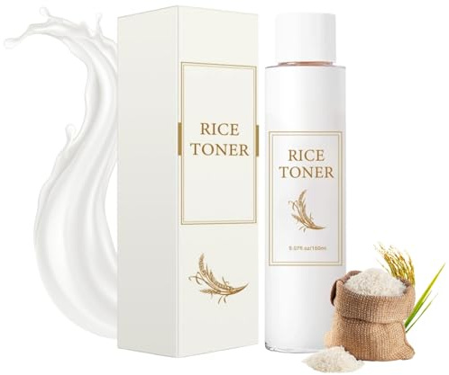 Reis Toner mit Korea Reisextrakt, Glow Serum Gesicht mit Niacinamide, Feuchtigkeitsspendend Rice Toner für Trockene und Fettige Haut, Korean Skincare Gesichtswasser Glatte Haut, Nicht Fettend, 150 ml
