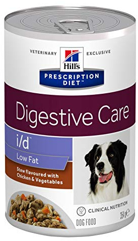 Hills Prescription Diet Canine i/d Low Fat Chicken & Veg Stew Wet Dog Food 12 x 354g Tins