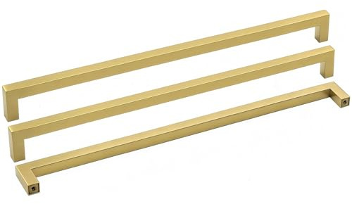 Goldenwarm 5 stycken guldfärgade skåphandtag, 458 mm, hålavstånd, möbelhandtag, guldhandtag för köksskåp, kökshandtag, möbelhandtag, vintage, kökshandtag, möbler