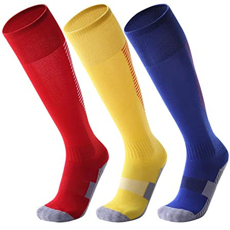 Happy Cherry Kinder Fußballsocken Atmungsaktiv Fußball Socken Rutschfeste Skisocken Laufen Training Sockenstutzen