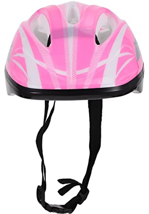 Toyvian Casco Bici per Ragazzo Ragazza Rosa in Plastica e Traspirante, Design alla Moda Portatile e Corsa su Strada per Ragazze e Ragazzi