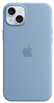 Apple iPhone 15 Plus Silicone Case with MagSafe - Winter Blue 