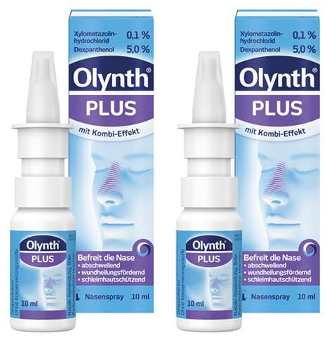 OLYNTH Plus 0,1%/5% für Erw.Nasenspray o.K. Doppelpackung (2x 10ml)