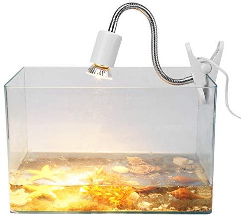 Tbest Petite Lumière Chauffante pour Tortue, Chaleur de Reptile, Lampes Chauffantes 1 Pièce, Nouvelle Lampe Chauffante 220 240V, Accessoire de Lampe Chauffante pour Aquarium, Tortues