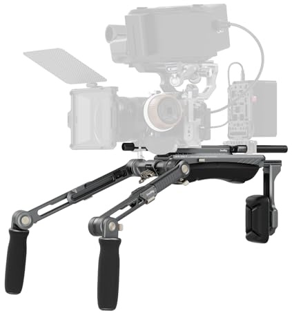 SMALLRIG HawkLock Shoulder Rig Kit, Shoulder Support System for Mirrorless Cameras/Camcorders, One-Touch Quick Adjustment, Compatible with Arca-Swiss/MFT, SR007 Pro - 4181