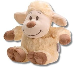 welliebellies® Wärmekuscheltier | groß | Schaf | herausnehmbare Bio-Hirse-Füllung | im Ofen oder in der Mikrowelle erwärmen | bis zu 90 min Wärme