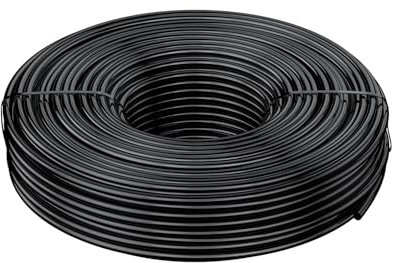 Pawfly 30 M Tubulure d'irrigation goutte à goutte 4-6 mm, pour système d'arrosage, tuyau micro goutte PVC noir, rouleau pour jardin, pièce d'irrigation
