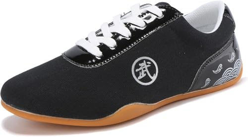Manliga Och Kvinnliga Vuxna Barns Taekwondoskor, Tai Chi Kung Fu-skor, Halkfria, Lätta Andningsbara Casual Sportskor, Mjuka Tygskor, Red, 42 EU
