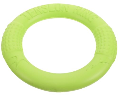 GLEAVI Giocattolo Molare per Cani in Eva Resistente Anello a Disco Volante da Lancio Piccolo Verde per Addestramento e Gioco All’aperto per Cani di Piccola Taglia