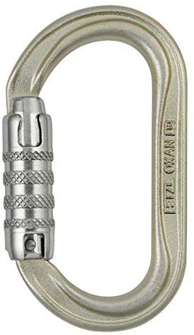Petzl M72A TL NEW OXAN High-Strength Oval Carabiner, Size: Triact-Lock, Gold