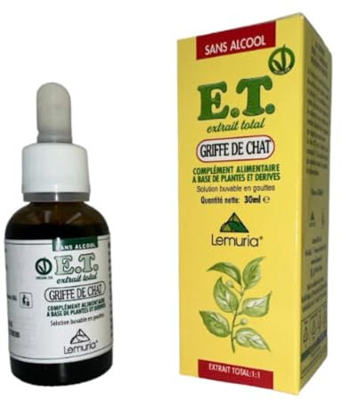 LEMURIA Uncaria Et - Extrait Total 1:1 - Défenses Immunitaires, couleur Marron, 30 ml