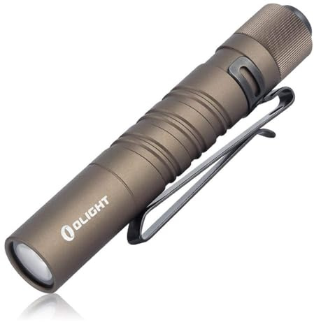 OLIGHT I3T EOS LED Linterna Llavero,Mini Flashlight,Antorcha Pequeña Luz Portátil de Alta Potencia,180 Lúmenes,IPX8,con 2 Modos de Luz,Batería AAA Incluida,para Uso en Casa o al Aire Libre