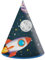 Procos - Partyhüte Astronaut Rocket Space aus FSC-Papier, 6 Stück, mehrfarbig, PR93738