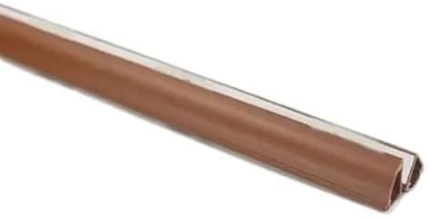 Golvkabelkanal, triangelspår golv sladdskydd självhäftande sladdskydd förlängning ledningsskydd elektrisk kabelöppning kabel concealer (brun)