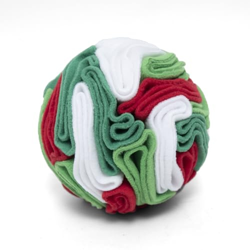 kmirepa Multi-Color Snuffle Ball for Dogs, Nature-Themed Camouflage Slow Feeder Toy, Dirt-Hiding Design for Indoor/Outdoor Mental Enrichment, Puzzle Game for All Breed Sizes,Machine Washable