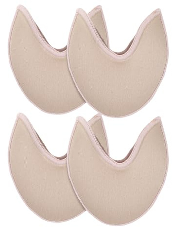Warmhm Couvre-Orteils de Ballet en Tissu Tricoté Extensible Coussinets Protecteurs Antichocs et Antidérapants Taille Courte Couleur Peau 2 Paires pour Danseuse Fille et Femme