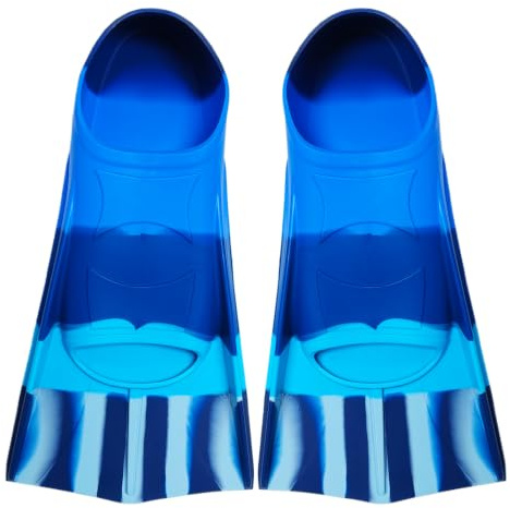 Palmes de natation courtes en silicone, 100 % silicone, palmes d'entraînement courtes pour la natation, palmes de natation confortables en silicone pour enfants, adultes, plongée pour débutants