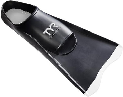 TYR Crossblade Fins 2.0 - Calzado Unisex para Adultos, Negro/Blanco, Talla L de EE. UU