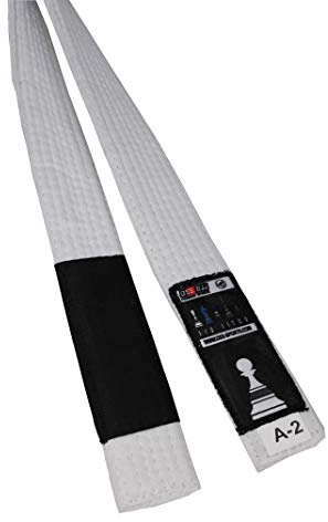Ceinture de BJJ OSS Combat Sports - Ceinture de Jiu Jitsu Brésilien - Approuvée par IBJJF 100% coton durables et légères (White, A2)