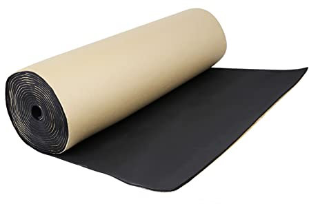 A ABSOPRO Fonoassorbente Tappetino Isolante per Cofano Motore Auto Insonorizzazione Suono Acustico Antirumore Adesivo Autoadesiva 60 cm x 100 cm 5 mm