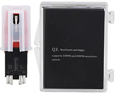 Testine per Giradischi, Testina e Puntina di Ricambio Rubino per Giradischi & Sistema Hi-Fi Cartucce per 33 45 e 78 Giri/min Lettore di Dischi Fonografici LP