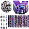 84 Stück Wednesday Party Mitgebsel Kindergeburtstag Set, Schnapparmband Kinder Set, Party Geschenktüte Geburtstag, Wednesday Aufklebe, Schlüsselanhänger Kinder, Für Jungen und Mädchen Party Favours(A)