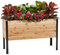 EARTH ELEVATED 100% Canadian Cedar Wood Elevated Garden Bed for Gardening - Planter Pot to Grow Herbs Flowers, and Vegetables at Home Indoor and Outdoor Patio Balcony Deck - 18” x 48” x 30”