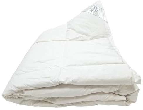 Vico Casa® Piumino letto matrimoniale Cervino, in piuma d’oca naturale, 3 punti di calore (MEDIUM) anallergico/Piumone matrimoniale 250x200cm, con fodera in cotone