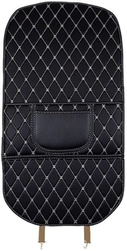 MSMDG 2 Pièces de Protection de Siège de Voiture pour Land Rover Range Rover Evoque/Range Rover Evoque, Protection De Dossier De Siège De Voiture Anti Saleté,B/Long-Black
