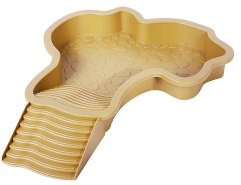 Piscina de Agua de Tortuga, Cuenco de Agua para Reptiles con Escalera, Piscina de Tortugas para Anfibios, decoración de peceras de Paisaje, Accesorios de hábitat de Reptiles