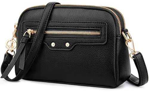 Faneam Sac Bandoulière Femme, Sac à Main Femme, Sac Téléphone Portable en PU Cuir, Sac a Main Femmes Bandoulieres Sangle Réglable et Amovible, Mini Sac Bandoulière pour Voyage Shopping Travail
